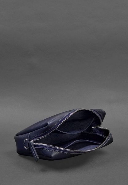 Кожаная косметичка-несессер 3.0 Синий Краст BN-CB-3-navy-blue фото