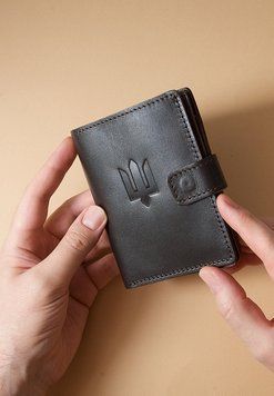 Обкладинка-портмоне для військового квитка та посвідчення УБД коричнева краст BN-OP-37-choko фото