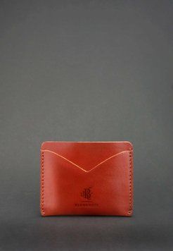 Кожаная визитница 5.0 светло-коричневая BN-KK-5-k фото