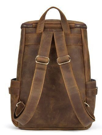 Дорожный рюкзак матовый Vintage 14887 Коньячний 14887 фото