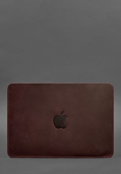 Шкіряний чохол для MacBook 14 дюйм Бордовий Crazy Horse BN-GC-19-vin-kr фото