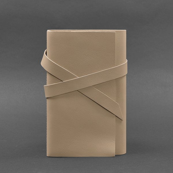 Жіночий шкіряний блокнот (Софт-бук) 1.0 Світло-бежевий BN-SB-1-st-light-beige фото