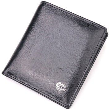 Кошелек для денег из натуральной гладкой кожи ST Leather 19418 Чёрный 19418 фото