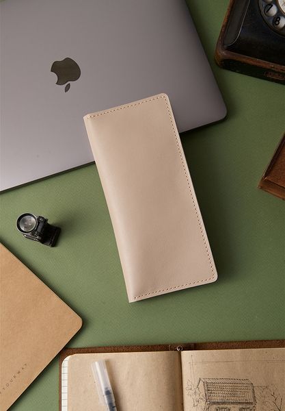 Шкіряне портмоне-купюрник 12.0 світло-бежеве Краст BN-PM-12-light-beige фото