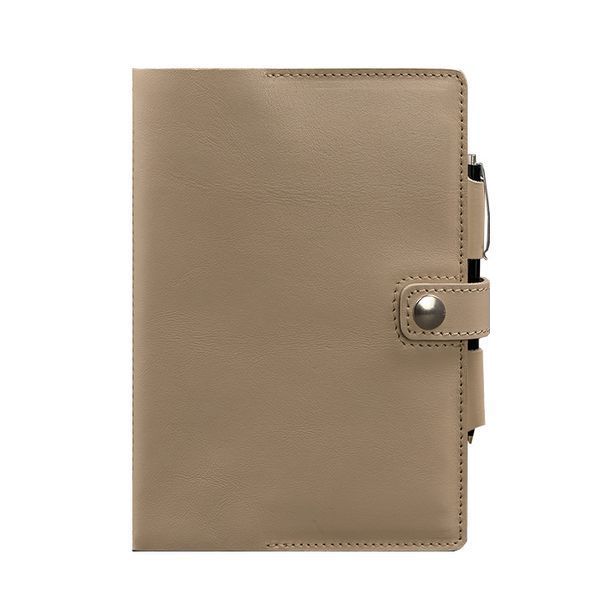 Шкіряний блокнот (Софт-бук) 4.0 світло-бежевий BN-SB-4-st-light-beige фото