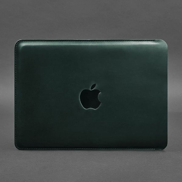 Шкіряний чохол для MacBook 14 дюйм Зелений Crazy Horse BN-GC-19-iz фото