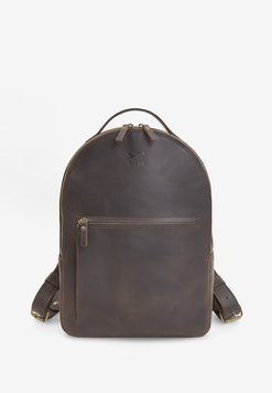 Шкіряний рюкзак Groove M темно-коричневий vintage. TW-Groove-M-brown-crz фото