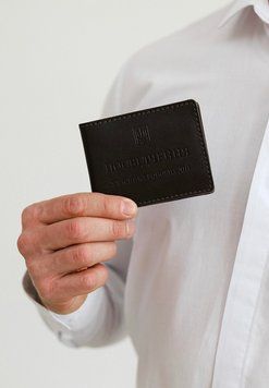 Шкіряна обкладинка для посвідчення учасника бойових дій (УБД) темно-коричнева BN-IDC-2-1-choko фото