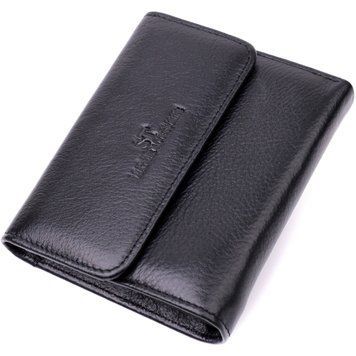 Жіночий гаманець з монетницею з натуральної шкіри ST Leather 19494 Чорний 19494 фото