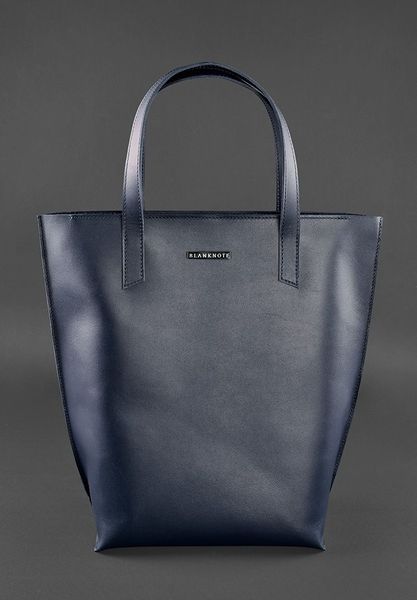 Кожаная женская сумка шоппер D.D. темно-синяя BN-BAG-17-navy-blue фото