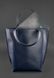 Кожаная женская сумка шоппер D.D. темно-синяя BN-BAG-17-navy-blue фото 4