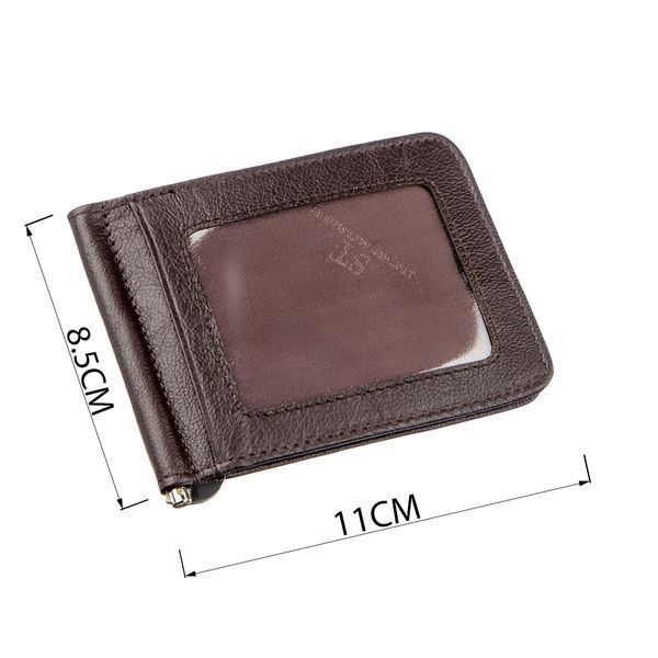 Чоловічий Затискач для купюр ST Leather 18938 Коричневий 18938 фото