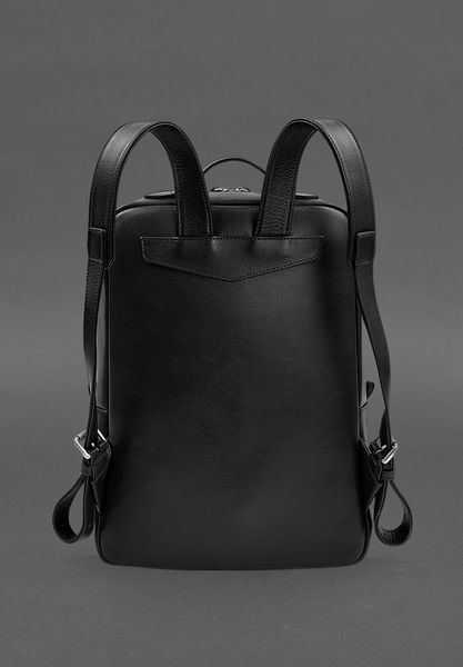 Кожаный городской рюкзак на молнии Cooper maxi черный BN-BAG-19-1-g фото