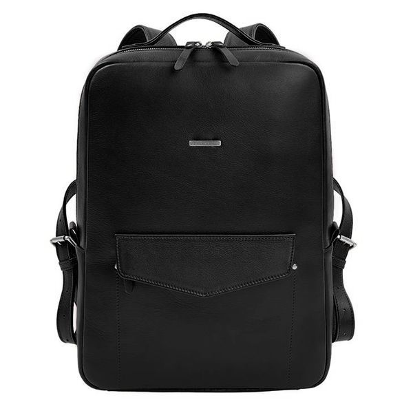 Кожаный городской рюкзак на молнии Cooper maxi черный BN-BAG-19-1-g фото