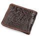 Портмоне CROCODILE LEATHER 18229 з натуральної шкіри крокодила Коричневе 18229 фото 2