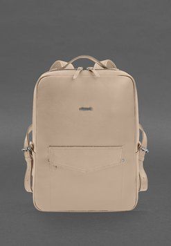 Шкіряний рюкзак на блискавці Cooper maxi світло-бежевий BN-BAG-19-1-light-beige фото