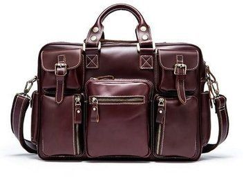 Дорожная сумка-портфель Vintage 14776 Бордовая 14776 фото
