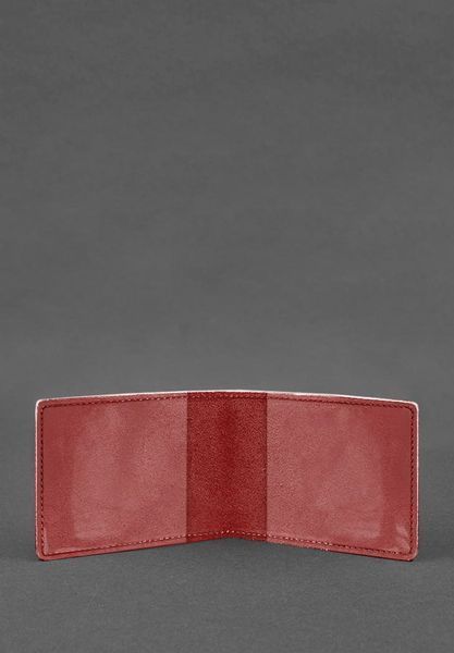 Кожаная обложка для разрешения на оружие красная BN-OP-12-red фото