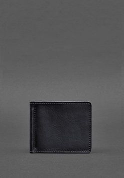 Мужское кожаное портмоне синее Краст 1.0 зажим для денег BN-PM-1-navy-blue фото