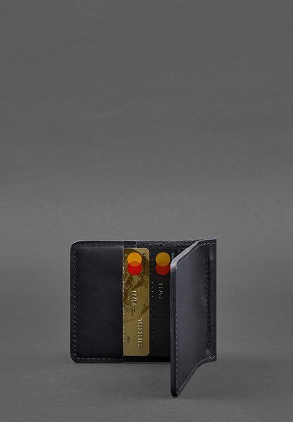 Мужское кожаное портмоне синее Краст 1.0 зажим для денег BN-PM-1-navy-blue фото