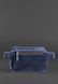 Кожаная поясная сумка Dropbag Mini синяя BN-BAG-6-nn фото 4