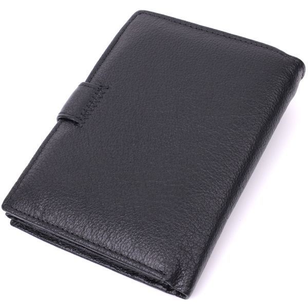Гаманець чоловічий з блоком під документи з натуральної шкіри ST Leather 22491 Чорний 22491 фото