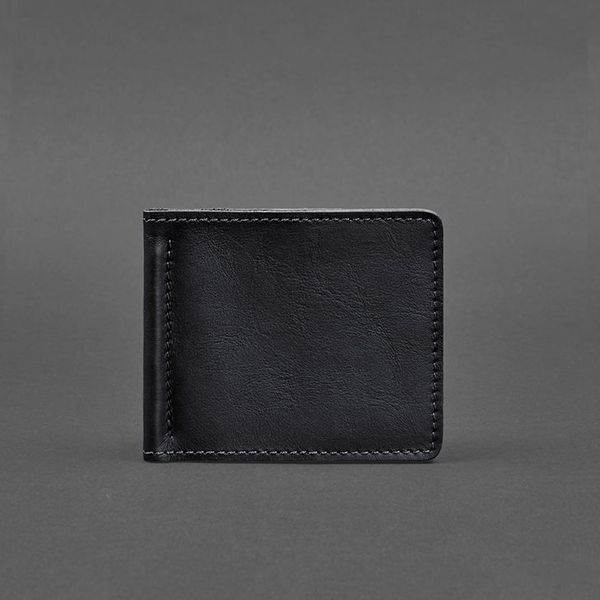 Мужское кожаное портмоне синее Краст 1.0 зажим для денег BN-PM-1-navy-blue фото