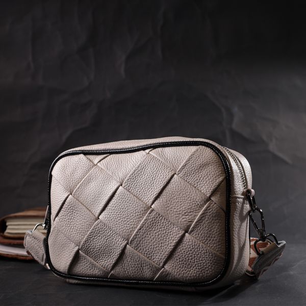 Женская сумка с переплётом из натуральной кожи Vintage 22407 Белая 22407 фото