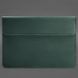 Шкіряний чохол-конверт на магнітах для MacBook 15-16 дюйм Зелений Crazy Horse BN-GC-12-iz фото 4