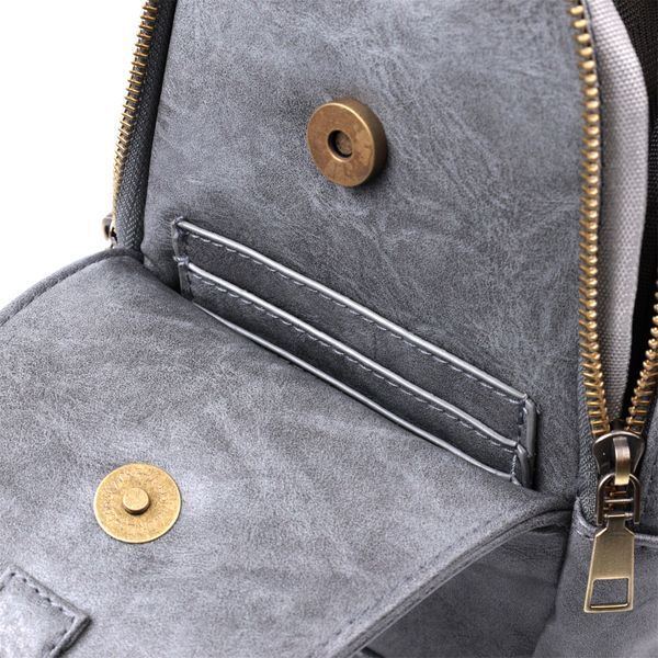 Сумка через плечо в модному цвете из экокожи Vintage 22792 Серый 22792 фото