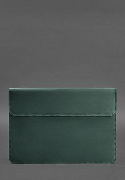 Шкіряний чохол-конверт на магнітах для MacBook 13 Зелений Crazy Horse BN-GC-9-iz фото