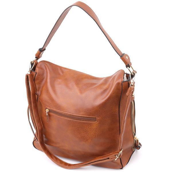 Женская сумка большого размера из экокожи Vintage sale_15140 Коричневый sale_15140 фото
