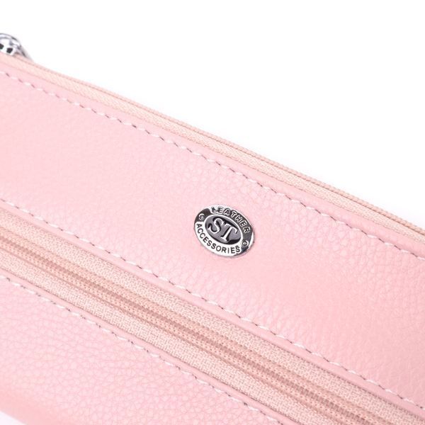 Стильная ключница нежного цвета из натуральной кожи ST Leather 22510 Розовый 22510 фото