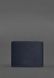 Кожаная обложка для разрешения на оружие темно-синяя BN-OP-12-navy-blue фото 3