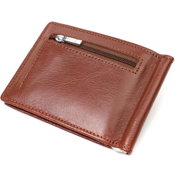 Зажим для денег из натуральной гладкой кожи ST Leather 19427 Коричневый 19427 фото