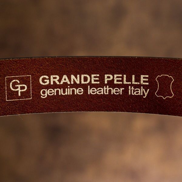 Мужской ремень Grande Pelle 20094 Коричневый 20094 фото