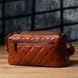 Женская сумка прошита модними ромбами из натуральной кожи Vintage sale_15143 Рыжий sale_15143 фото 8