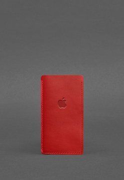 Кожаный чехол для iPhone 12 Красный BN-GC-2-red фото