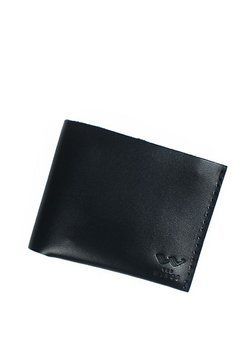 Шкіряний гаманець Mini з монетницею чорний TW-PM-1-1-black-ksr фото
