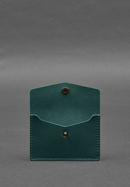 Шкіряний кард-кейс 9.0 зелений краст BN-KK-9-malachite фото
