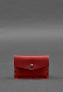 Шкіряний кард-кейс 9.0 червоний краст BN-KK-9-red фото