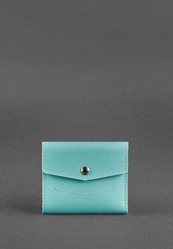Женский кожаный кошелек 2.1 бирюзовый BN-W-2-1-tiffany фото
