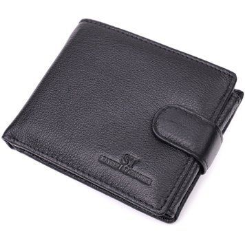 Кошелек с блоком под документы из натуральной кожи ST Leather 22480 Чёрный 22480 фото