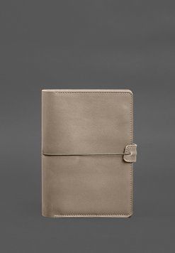 Шкіряний блокнот А5 (софт-бук) 9.4 світло-бежевий BN-SB-9-4-light-beige фото