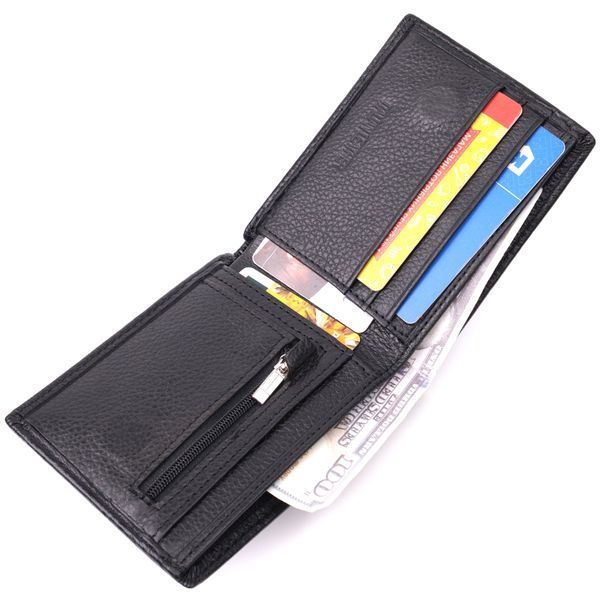 Чоловіче портмоне з натуральної шкіри ST Leather 22482 Чорний 22482 фото