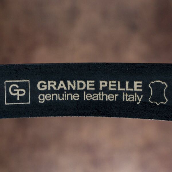 Ремень мужской GRANDE PELLE 00249 кожаный Чёрный 00249 фото