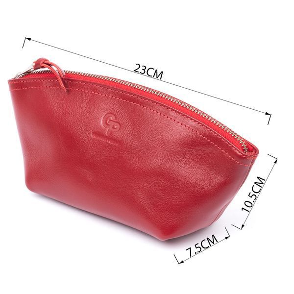 Жіноча косметичка зі шкіри Amelin GRANDE PELLE 11303 Червона 11303 фото