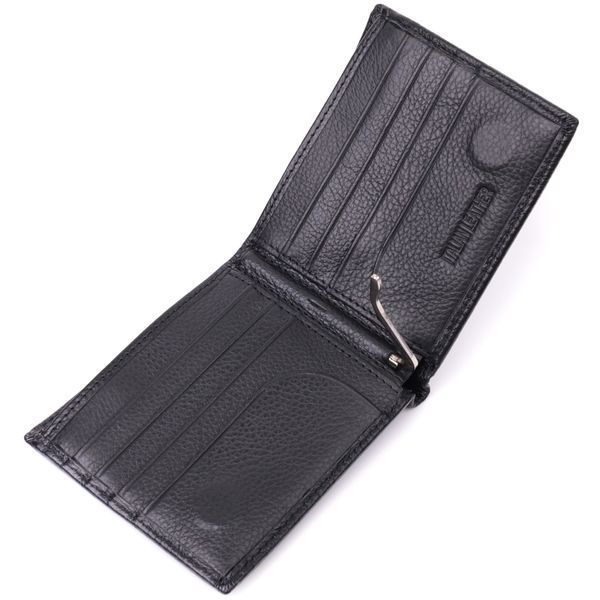 Чоловіче шкіряне портмоне із затискачем ST Leather 22485 Чорний 22485 фото