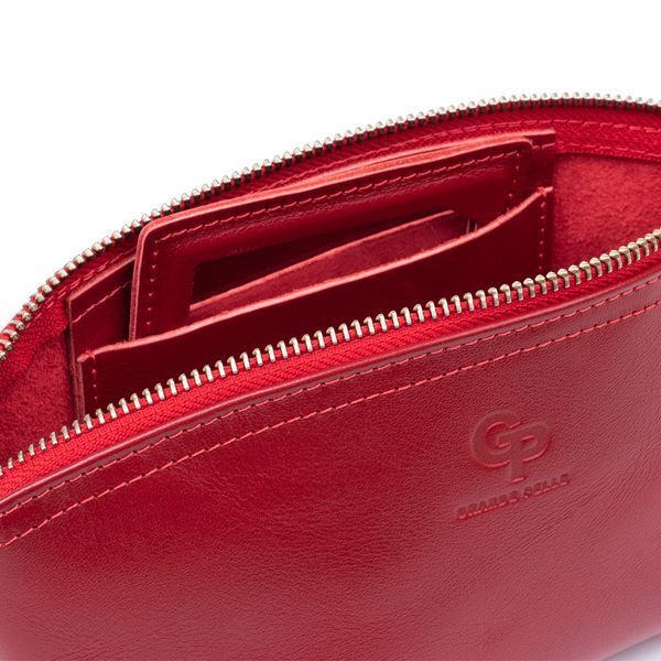 Жіноча косметичка зі шкіри Amelin GRANDE PELLE 11303 Червона 11303 фото