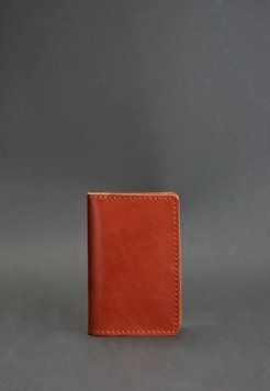 Кожаный кард-кейс (визитница) 6.0 светло-коричневый BN-KK-6-k фото